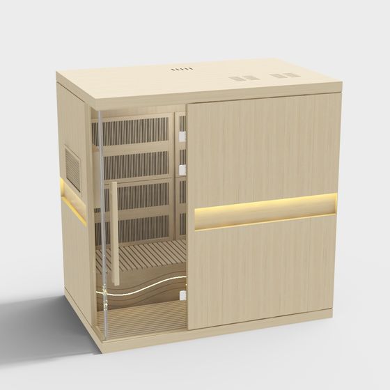 Stunning Family Sauna 3D Model