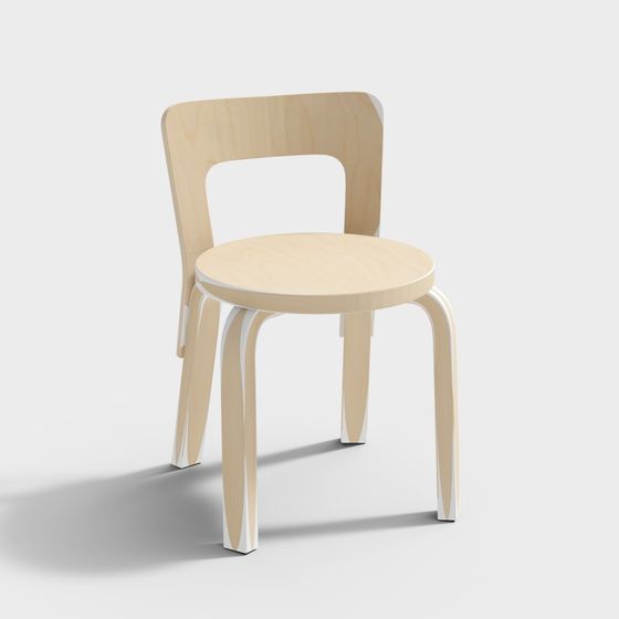 Modern Minimalist 3D Chair Model