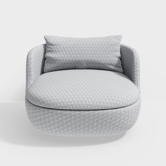 Elegant Low-Poly Sofa 3D Model for Creative Spaces