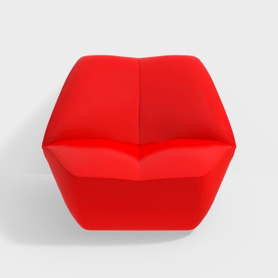 Prism Chair 3D Model - Geometric Design