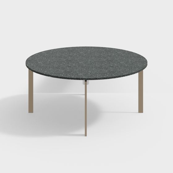 Stylish Round Table 3D model for Creative Spaces