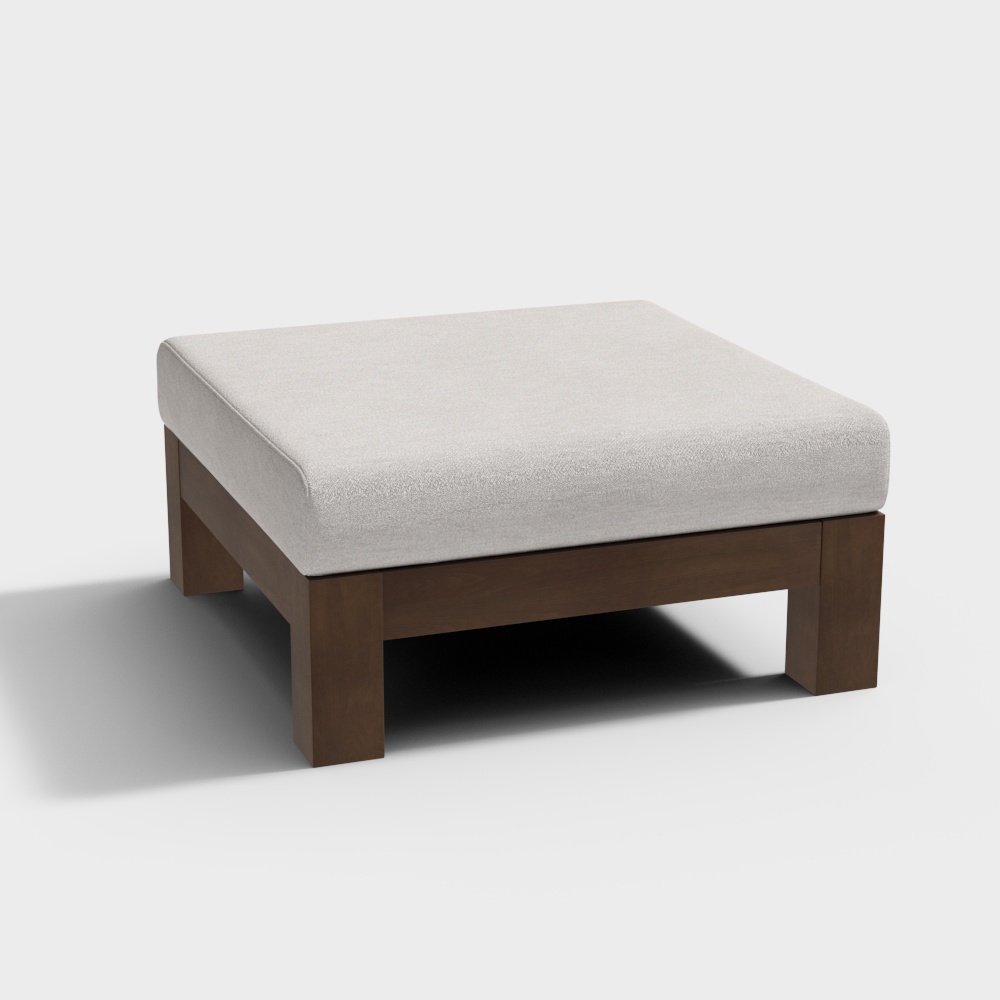 Meilong Weihua - leisure to find sofa foot - wood wind solid wood fabric sofa