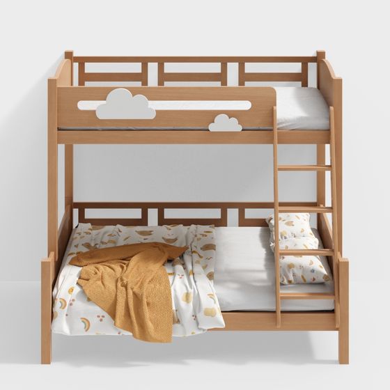 Язык Arbor - Кровать из цельного дерева высоко-низкая - Логова каркас из цельного дерева