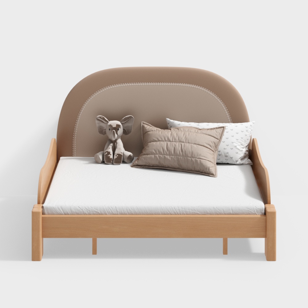 樹屋語言 - 雲朵#拉伸成長床 - 原木風實木兒童床