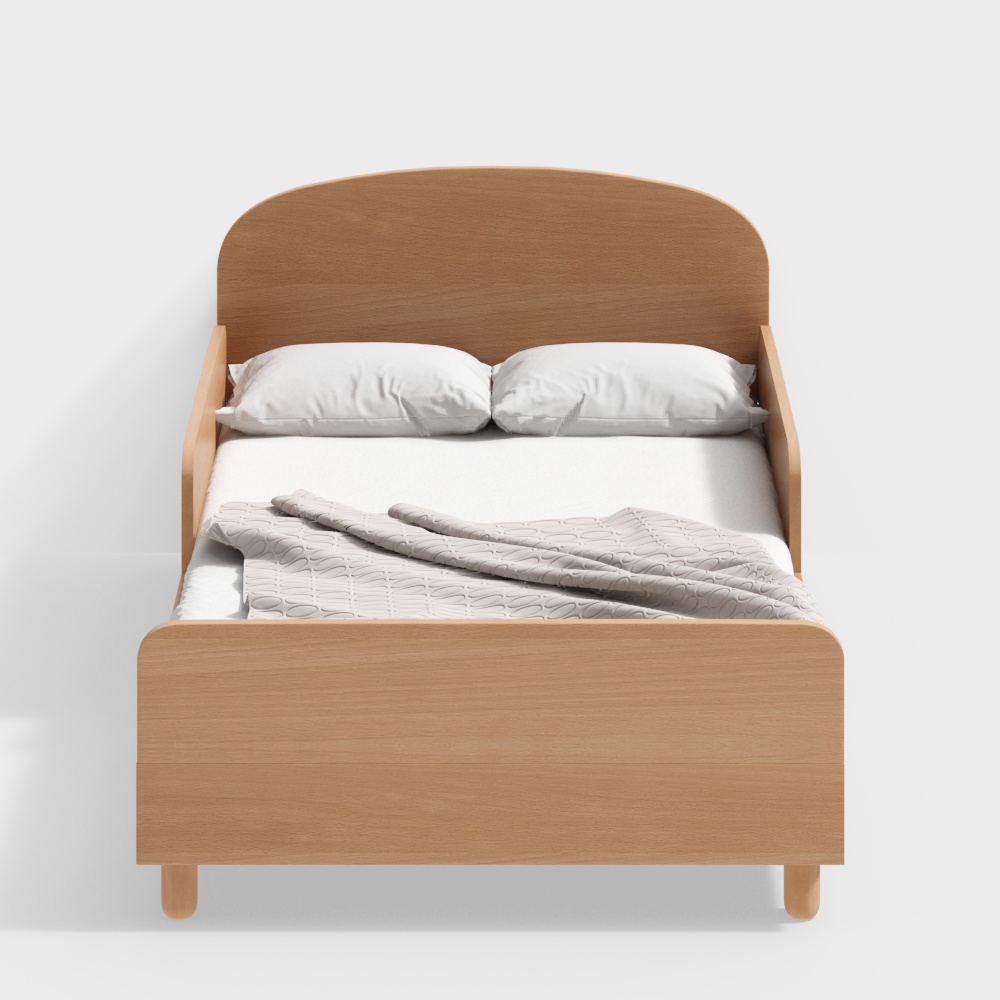 Langue Jomulai - Lit KUKA pour enfants - Lit en bois massif style bûche