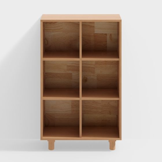 Minimalist Bookshelf 3D model