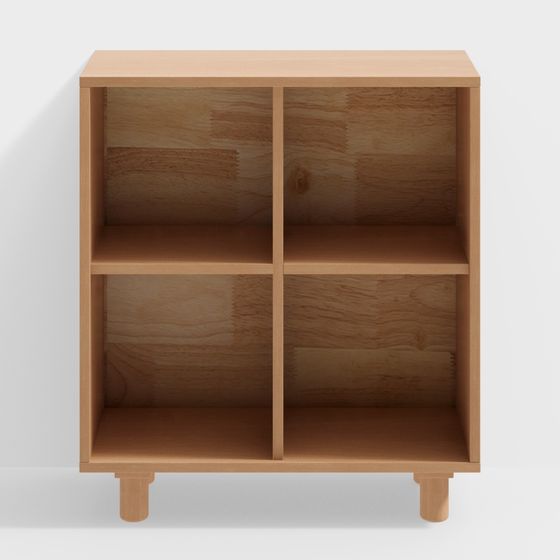 Minimalist Bookshelf 3D model