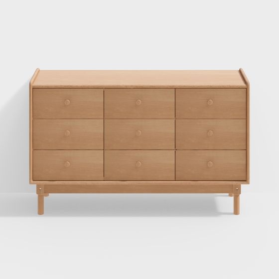 Gabinete de nueve cubos de Arakura en Lenguaje Asakusa - Troncos de madera maciza