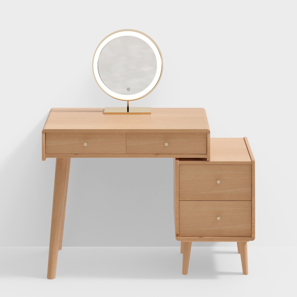 キオムロ・ドリーム・ストリング・ドレッサー・ログスタイル・ソリッド・ウッド・ドレッサー