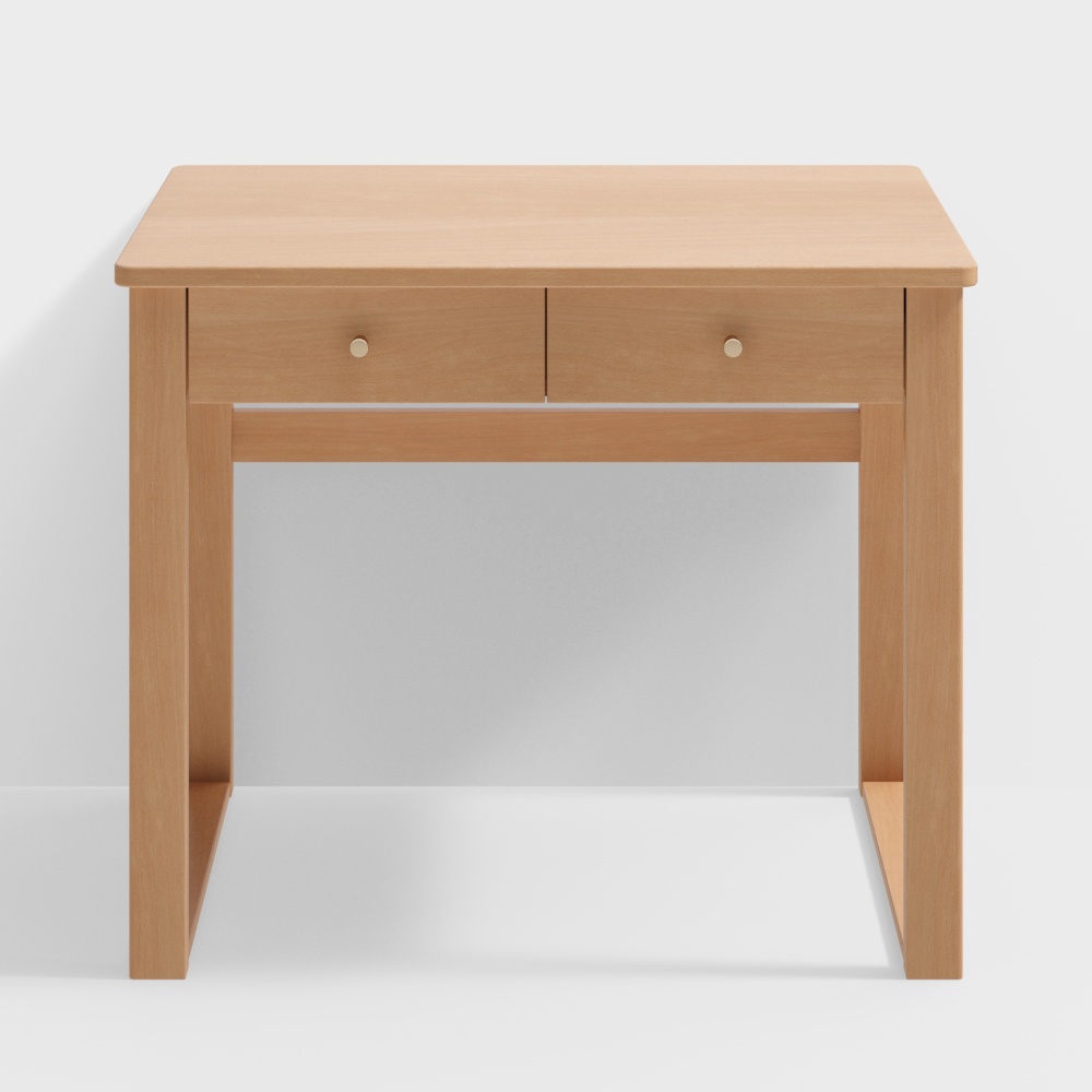 Arbor language   Nordic desk   log wind solid wood desk