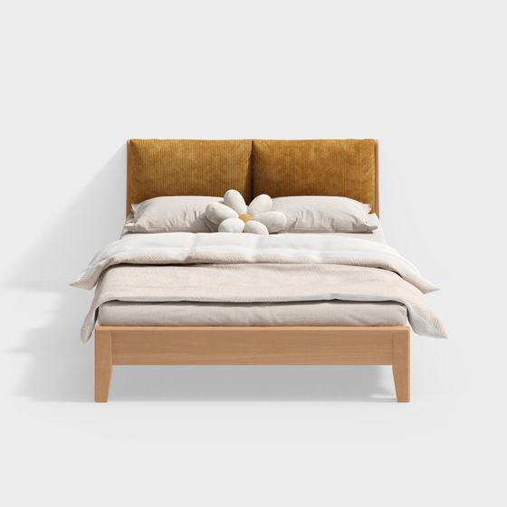 Cozy Retreat Bed 3D model