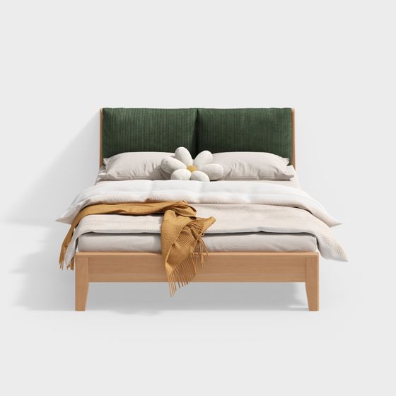 Cozy Retreat Bed 3D model