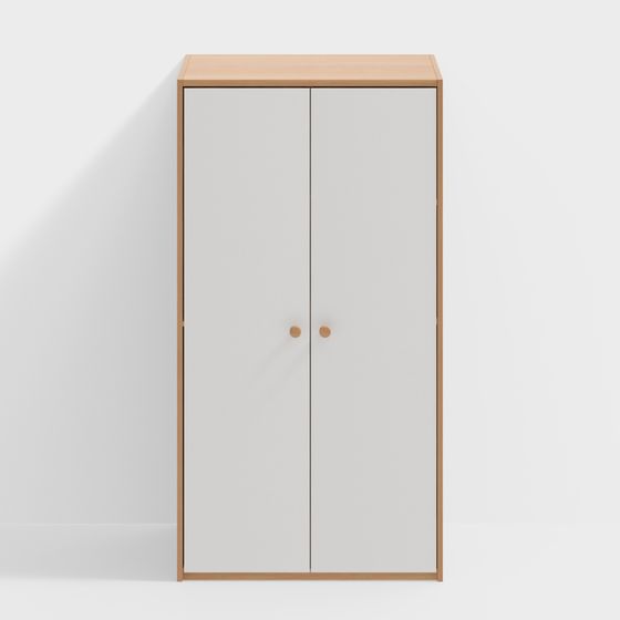 Modern Low-Polygon Wardrobe 3D model for Interiors