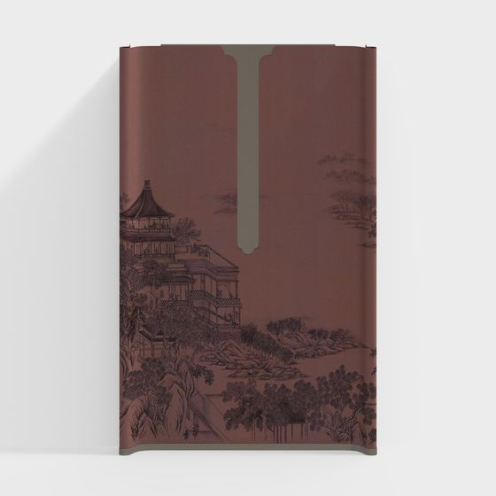 Ink Wash Jiangnan 3D Model for Unique Designs