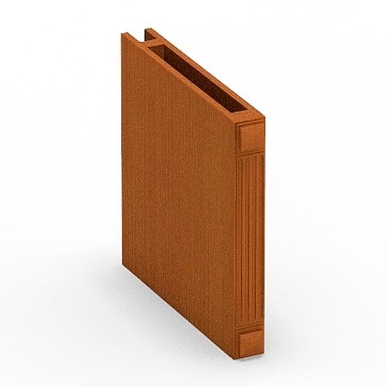 Vintage Bookshelf 3D model in Low Poly Style