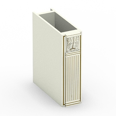 Hanging cabinets painted gold Roman column 2-GT