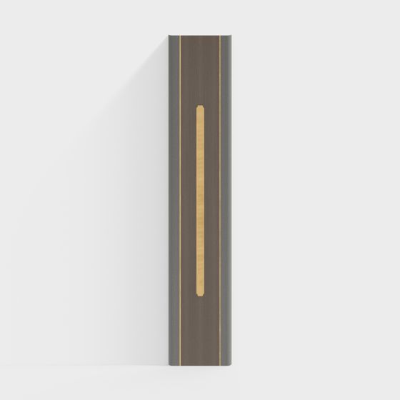Stylish Minimalist Door Handle 3D model