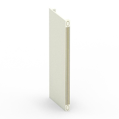 High cabinets painted gold Roman column 1-GL