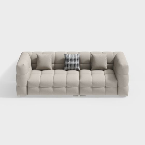 Ghế sofa vải Chenille kẹo bông KJH23SBS300-2.4 Soromie 111