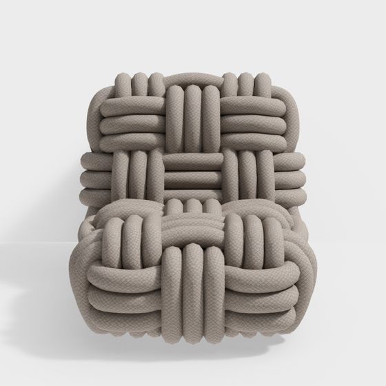 Elegant Rope Chair 3D model
