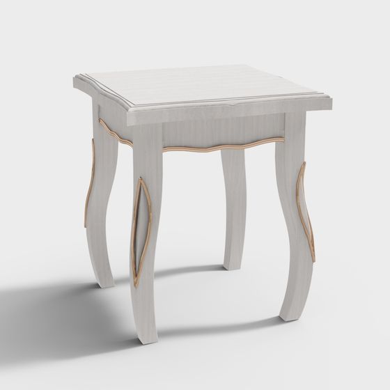 Sleek Polygonal Side Table 3D model