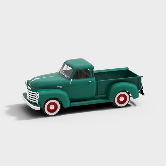 Vintage Pickup Truck 3D model