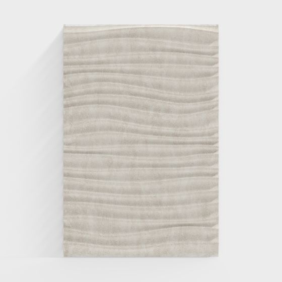 Wavy Rug 3D Model for Contemporary Spaces