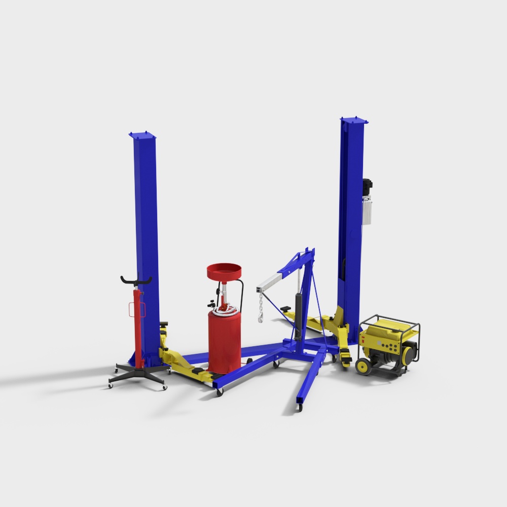 Automotive Repair Lift 3D model for Industrial Design