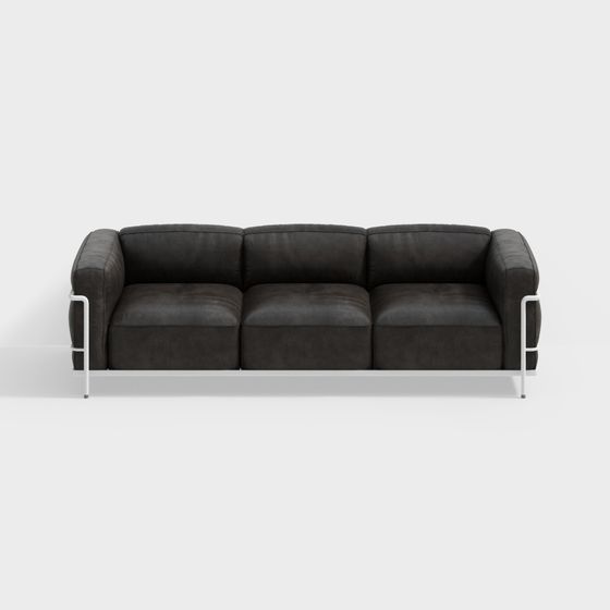 Modern Minimalist Sofa 3D Model