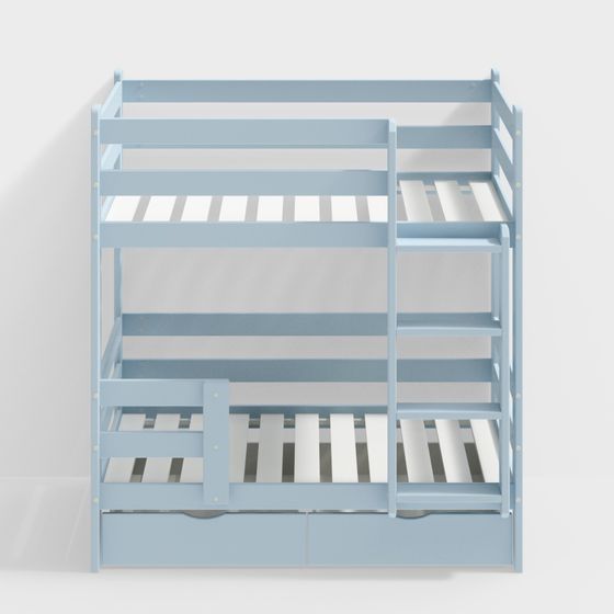 Dreamy Bunk Bed 3D model