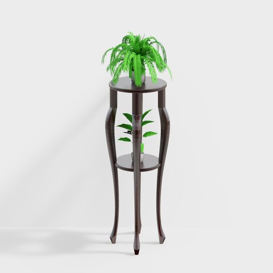 Elegant Plant Stand 3D model for Modern Interiors