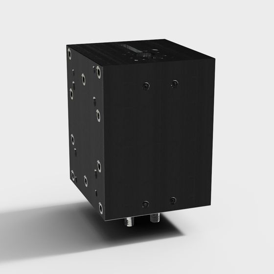 Industrial Module 3D model with Low Poly Design