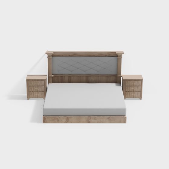 Cozy Retreat Bed Set 3D model