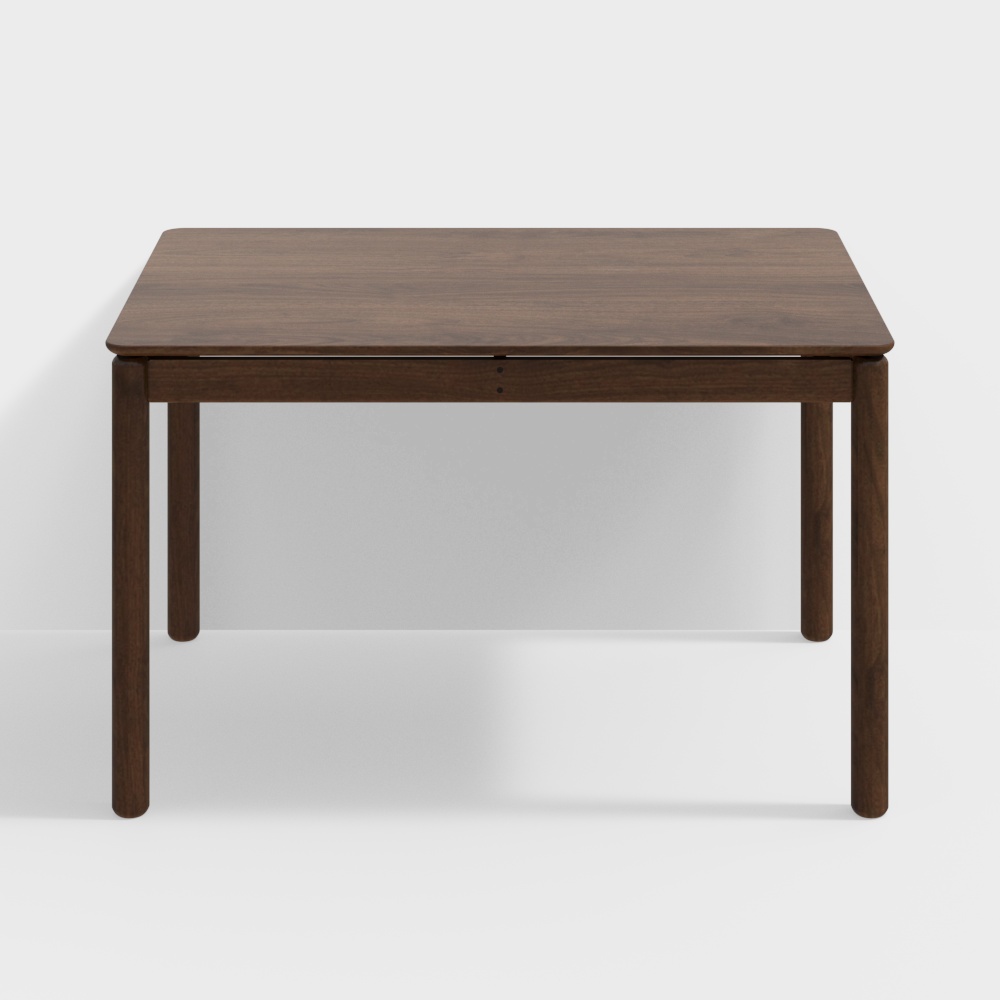 Mesa de hombre rico de Fan House Furniture 1250 Nogal Negro