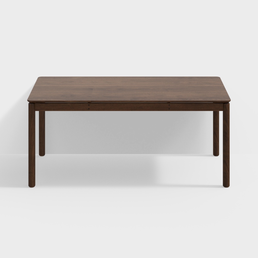 Fan House Furniture Reiche Leute Tisch 1750 Schwarz Walnuss