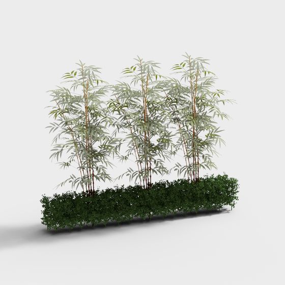 Realistic Bamboo Forest 3D model