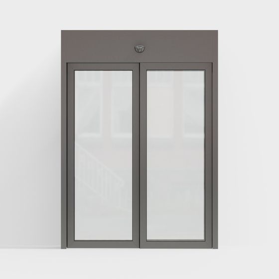 Modern Glass Door 3D model
