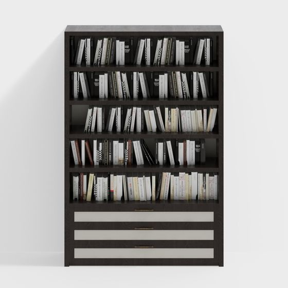 Urban Elegance Bookshelf 3D model