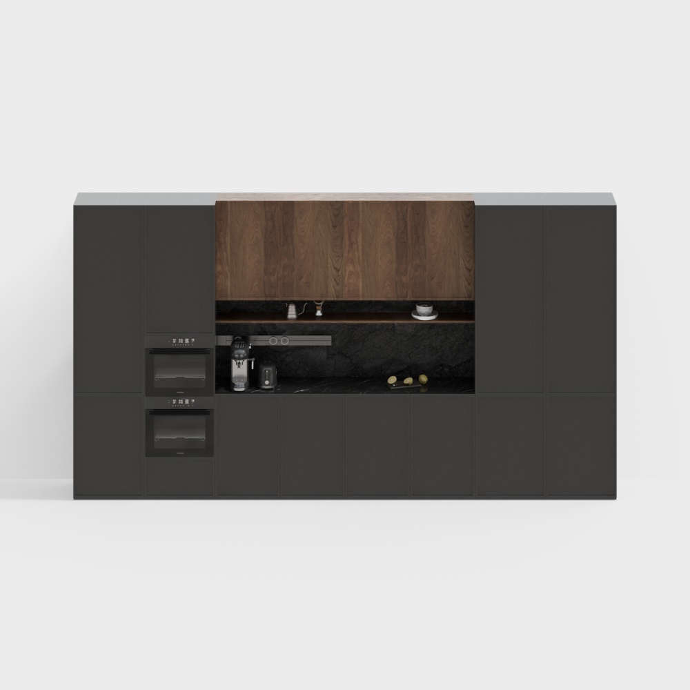 Gabinetes laterales de cocina modernos