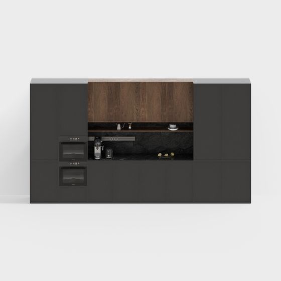 Gabinetes laterales de cocina modernos