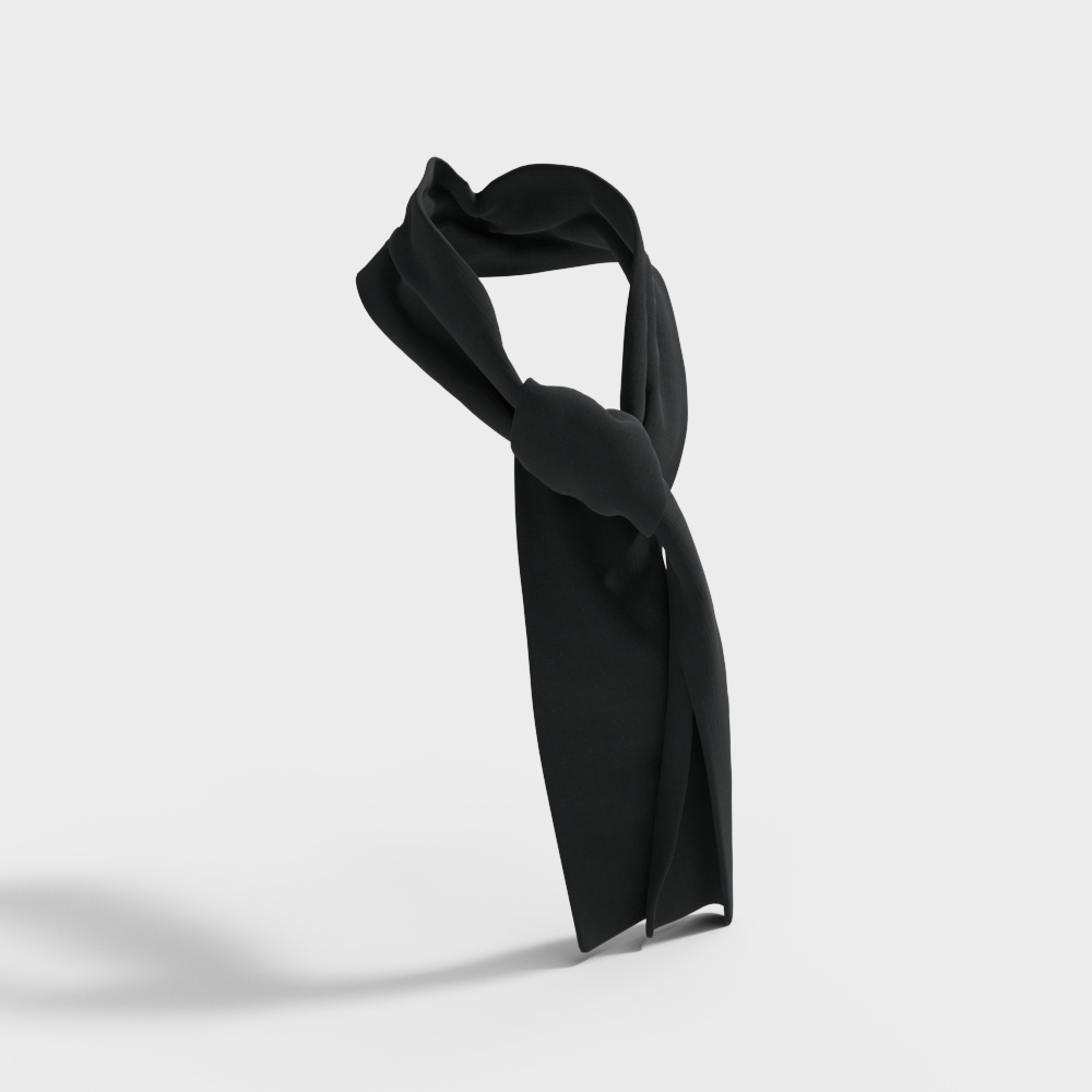 Elegant Flowing Scarf 3D model