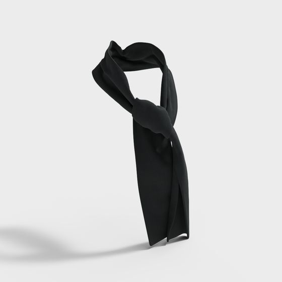 Elegant Flowing Scarf 3D model
