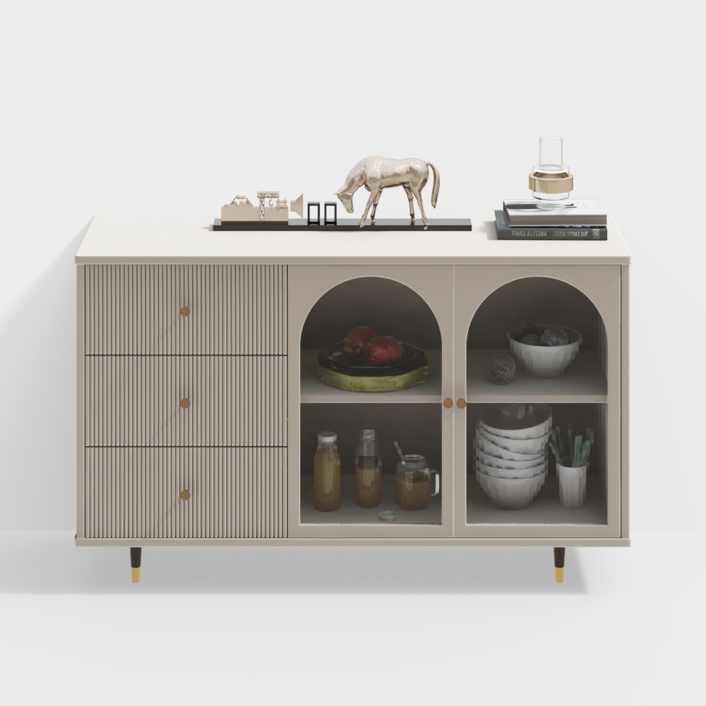 Modern kitchen side cabinets