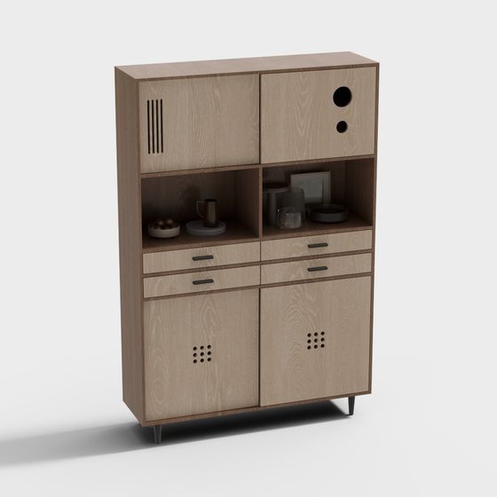 Urban Alley Storage Cabinet 3D model