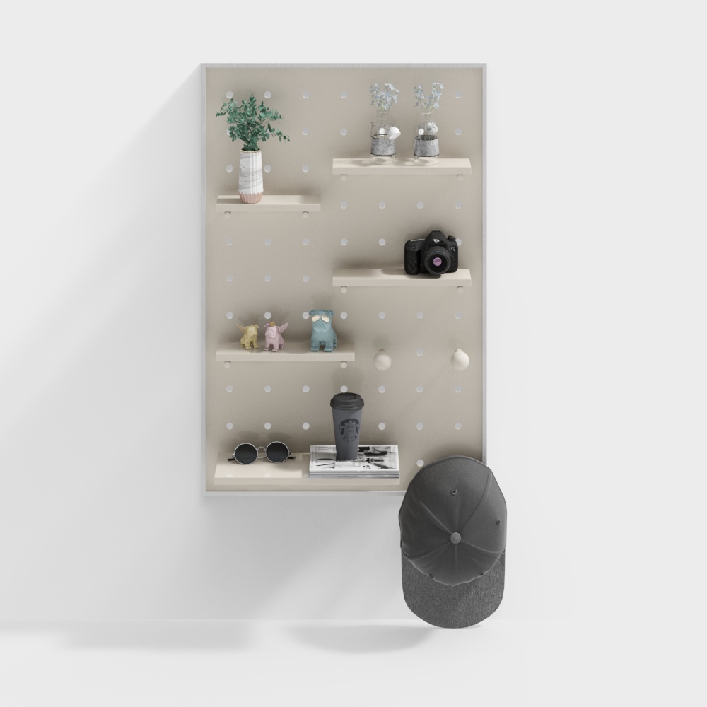 Simple bedroom cave panel wall decoration