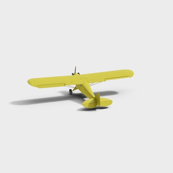 Vintage Biplane 3D model for Creative Projects