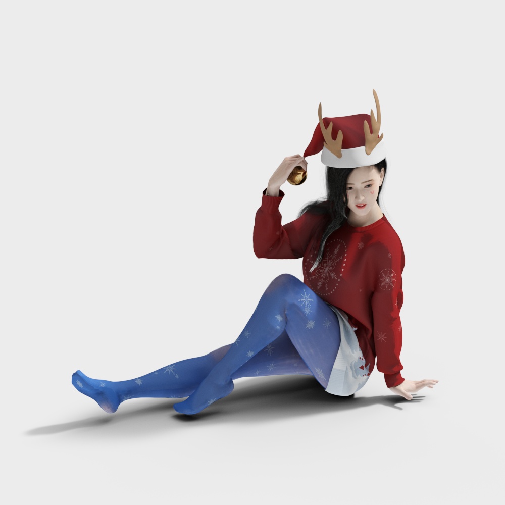 แบบจำลองสาวคริสต์มาสในร้าน