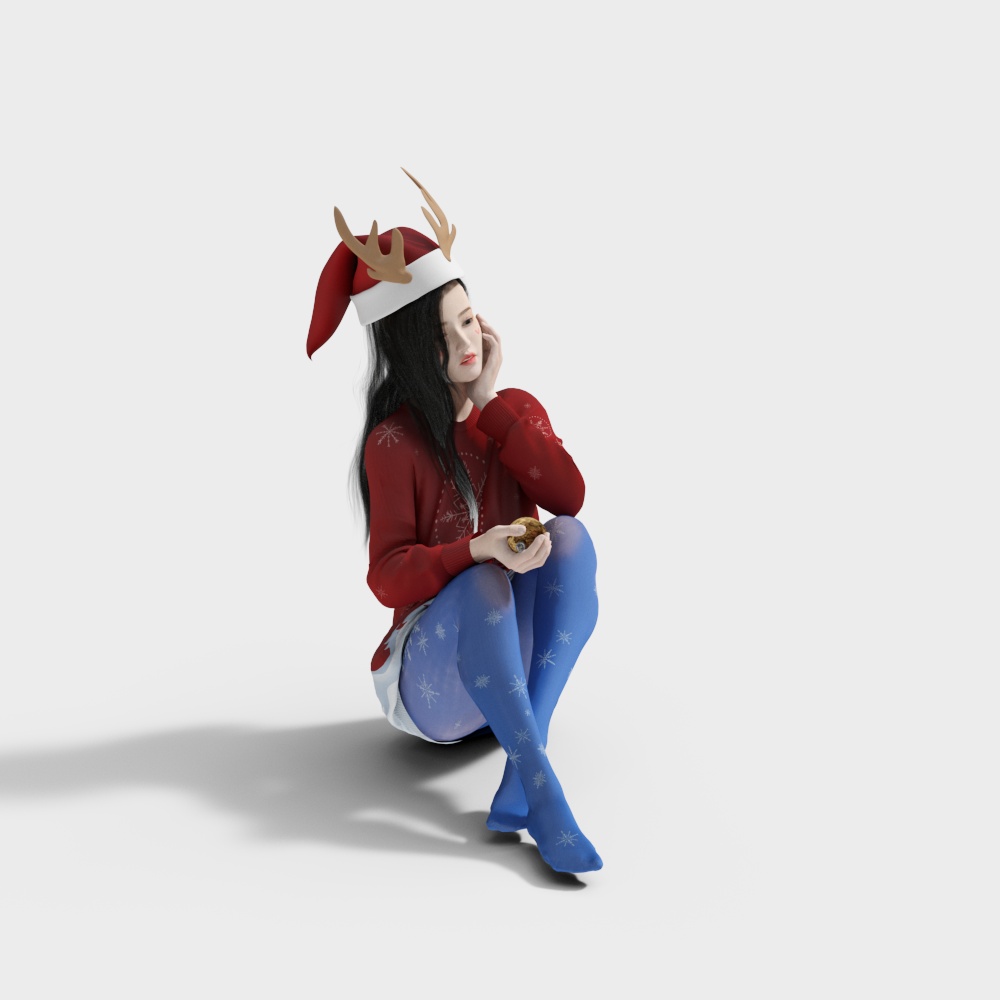 แบบจำลองสาวคริสต์มาสในร้าน