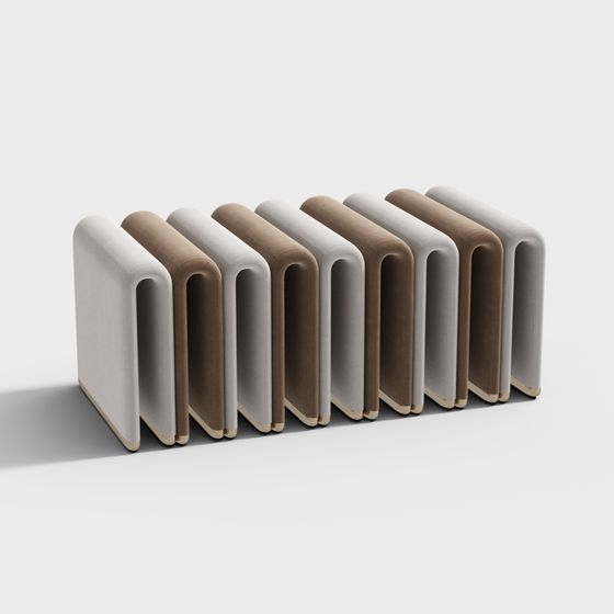 Urban Bench 3D Model