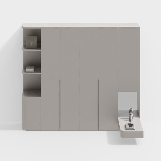 Urban Storage Cabinet 3D model for Modern Interiors